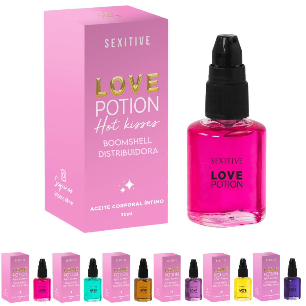 Aceite Sexitive Love Potion comestible y lubricante intimo Frutilla
