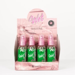 Gel Wet Lubricante Aloe Vera ultra suave 75m x 12und con Exhibidor de regalo!