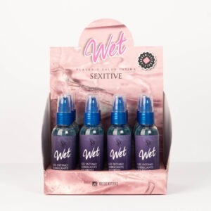 Gel Wet Lubricante Extra Time retardante frio 75ml x 12und con Exhibidor de regalo!