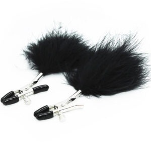 Pinzas para pezones Feather Black