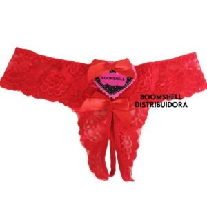 ROJO Tanga Open less Lace abierta