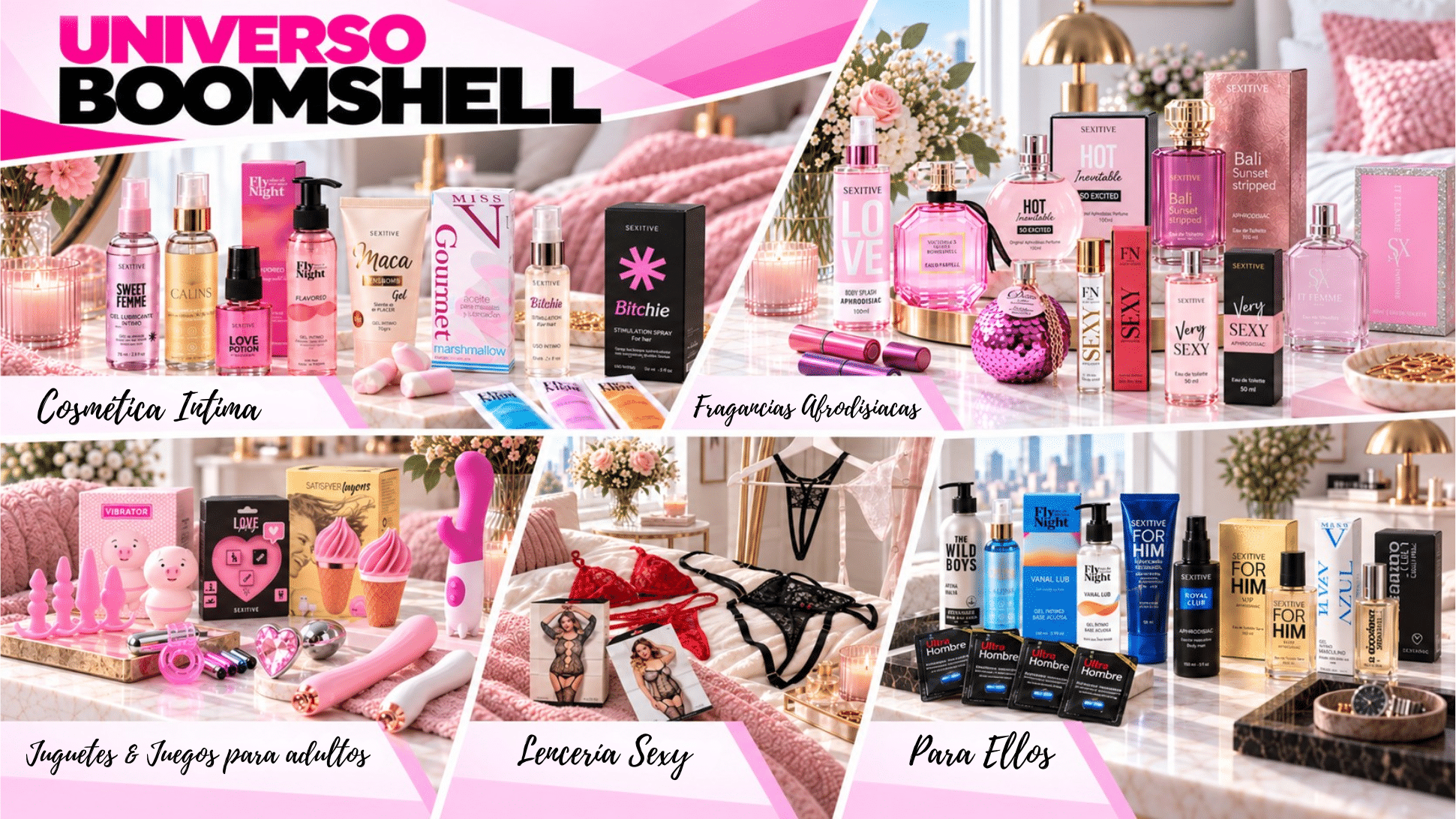 Universo Boomshell y nuestras líneas de productos